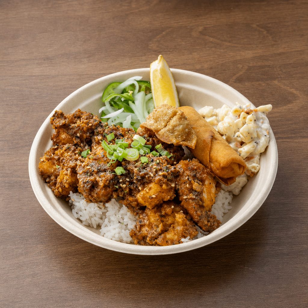 Garlic Shrimp Bowl.