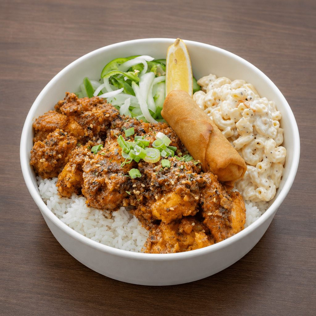 Garlic Shrimp Bowl.